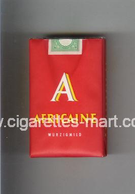 Africaine (german version) A (Wurzigmild) ( soft box cigarettes )