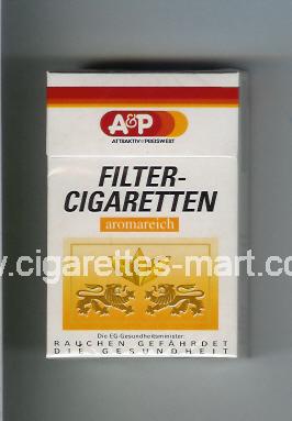 A&P (design 2) Filter - Cigaretten (Attractiv & Preiswert / Aromareich) ( hard box cigarettes )