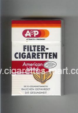 A&P (design 3) Filter - Cigaretten (Attractiv & Preiswert / American Blend) ( hard box cigarettes )