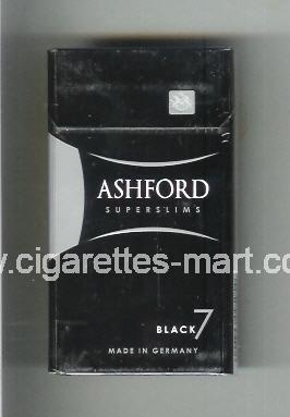 Ashford (design 2) (Black 7 / Superslims) ( hard box cigarettes )