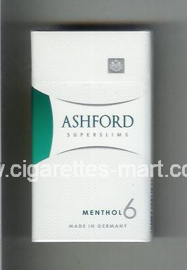Ashford (design 2) (Menthol 6 / Superslims) ( hard box cigarettes )