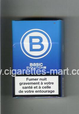 Basic (german version) (design 4) B (Evolution) (light blue) ( hard box cigarettes )
