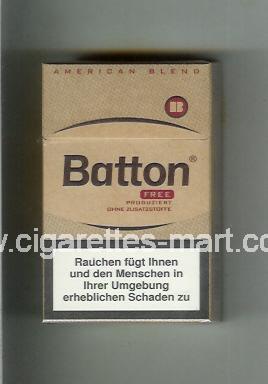 Batton (design 3A) (Free / American Blend) ( hard box cigarettes )