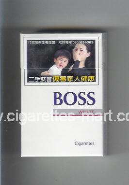 Boss (german version) (design 3A) (White) ( hard box cigarettes )