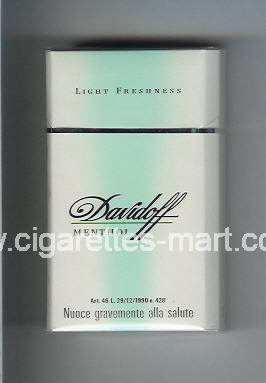 Davidoff (design 1) (Menthol / Light Freshness) ( hard box cigarettes )