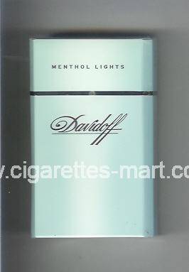 Davidoff (design 1) (Menthol Lights) ( hard box cigarettes )