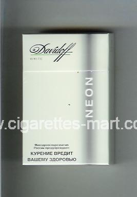 Davidoff (design 4) Neon (White) ( hard box cigarettes )