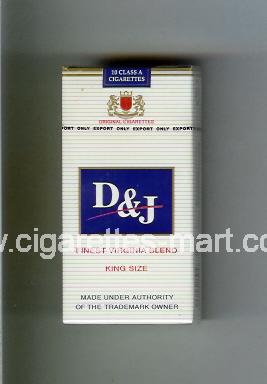 D&J (design 1) (Finest Virginia Blend) ( hard box cigarettes )