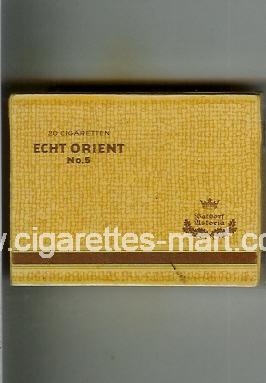 Echt Orient (No 5) (yellow & brown) ( box cigarettes )