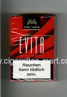 Evita (german version) (Fine Taste / American Blend) ( hard box cigarettes )
