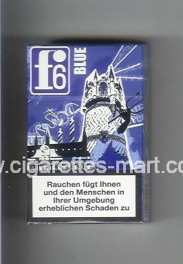 F 6 (german version) (collection design 1C) (Rostock / Blue) ( hard box cigarettes )