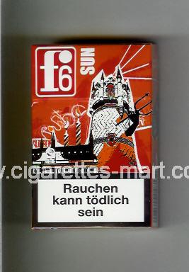 F 6 (german version) (collection design 1C) (Rostock / Sun /) ( hard box cigarettes )