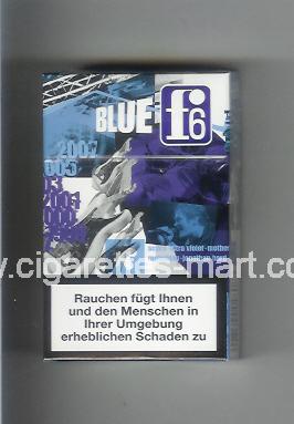 F 6 (german version) (collection design 2A) (Blue) ( hard box cigarettes )