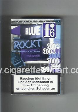 F 6 (german version) (collection design 2C) (Blue) ( hard box cigarettes )