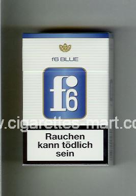 F 6 (german version) (design 3) (Blue) ( hard box cigarettes )