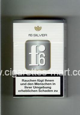 F 6 (german version) (design 3) (Silver) ( hard box cigarettes )