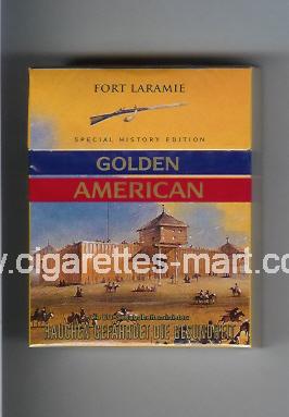 Golden American (german version) (collection design 1D) (Fort Laramie) ( hard box cigarettes )