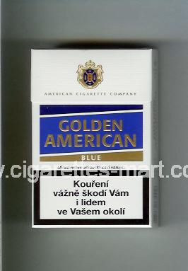 Golden American (german version) (design 3) (Blue) ( hard box cigarettes )