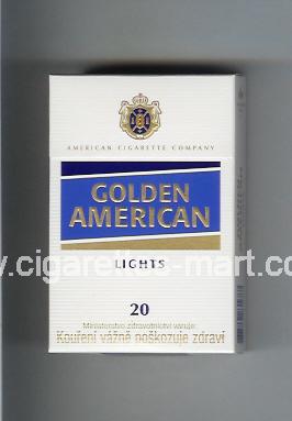 Golden American (german version) (design 3) (Lights) ( hard box cigarettes )