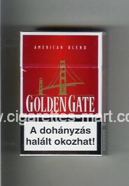 Golden Gate (german version) (design 1) (American Blend) (red) ( hard box cigarettes )