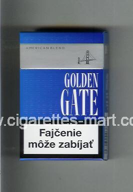 Golden Gate (german version) (design 2) (American Blend) (blue) ( hard box cigarettes )