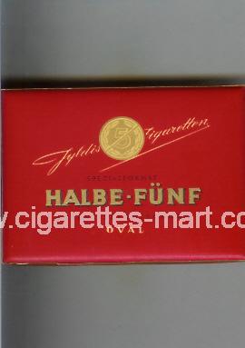 Halbe-Funf (design 2) (Oval) ( box cigarettes )