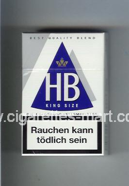 HB (german version) (design 3A) (King Size / Best Quality Blend) ( hard box cigarettes )