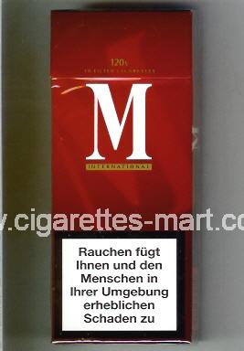 M (german version) (International) ( hard box cigarettes )