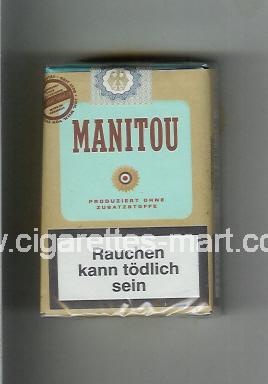 Manitou (design 3) (brown & light blue) ( soft box cigarettes )