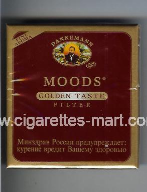 Moods (german version) (design 1) Dannemann (Golden Taste / Filter) ( box cigarettes )