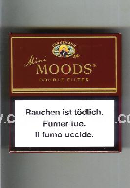 Moods (german version) (design 1A) Dannemann (Mini / Double Filter) ( box cigarettes )
