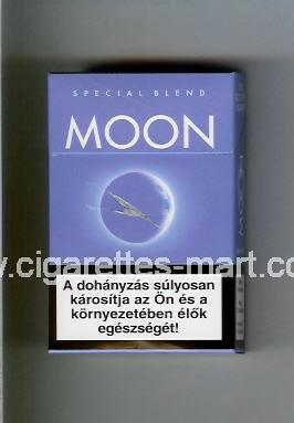 Moon (german version) (design 1) (Special Blend) (light blue) ( hard box cigarettes )