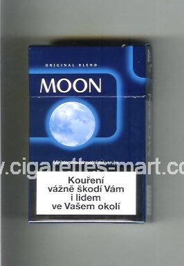 Moon (german version) (design 3A) (Original Blend) (blue) ( hard box cigarettes )