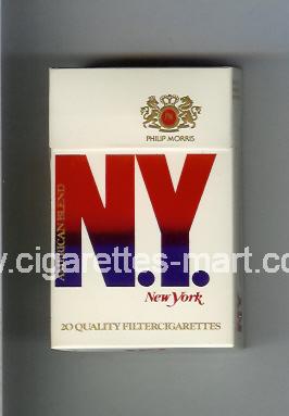 N.Y. (New York / American Blend) ( hard box cigarettes )