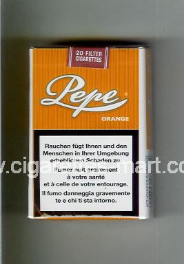 Pepe (design 1) (Orange) ( soft box cigarettes )