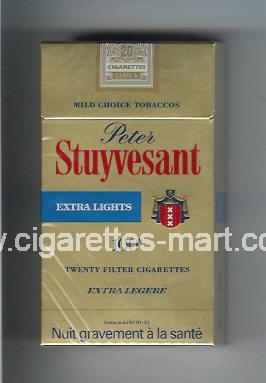 Peter Stuyvesant (design 2) (Extra Lights) ( hard box cigarettes )