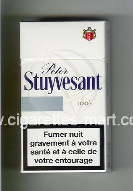Peter Stuyvesant (design 6) (white & grey) ( hard box cigarettes )