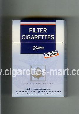 Plus (german version) (design 3) Filter Cigaretten (Lights) ( hard box cigarettes )