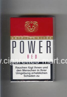 Power (german version) (design 2) (American Blend / Red) ( hard box cigarettes )