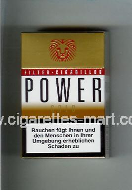 Power (german version) (design 2) (Filter Cigarillos / Gold) ( hard box cigarettes )