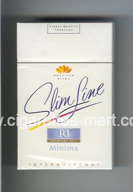 R 1 (design 3) (American Blend / Slim Line / Minima / International) ( hard box cigarettes )
