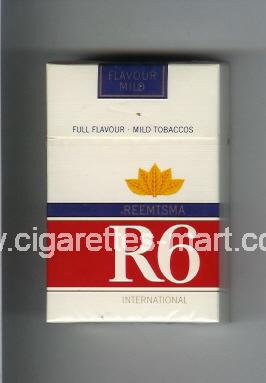 R 6 (design 5) (International / Full Flavour - Mild Tobaccos / Flavour Mild) ( hard box cigarettes )