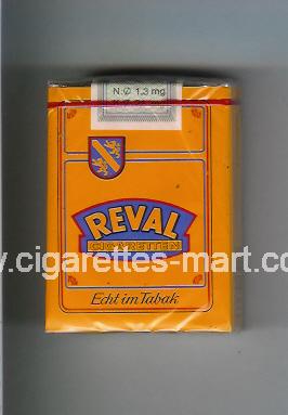 Reval (design 2) (Cigaretten / Echt im Tabak) ( soft box cigarettes )