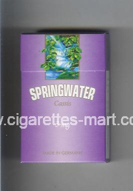 Springwater (design 1) (Cassis / 3 mg) ( hard box cigarettes )