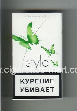 Style (german version) (design 2A) (Super Slims / Selection Menthe) ( hard box cigarettes )