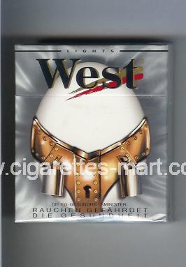 West (collection design 10E) (Lights) ( hard box cigarettes )