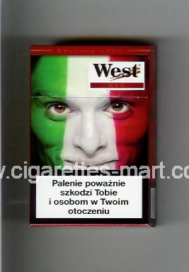 West (collection design 13C) (Edition 2006 / Red) ( hard box cigarettes )