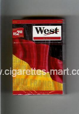 West (collection design 14A) (World Edition 2006 / Red) ( hard box cigarettes )