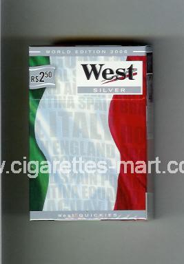 West (collection design 14B) (World Edition 2006 / Silver) ( hard box cigarettes )