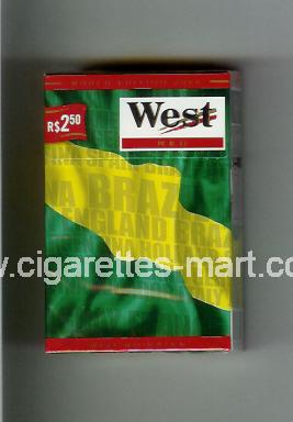 West (collection design 14C) (World Edition 2006 / Red) ( hard box cigarettes )